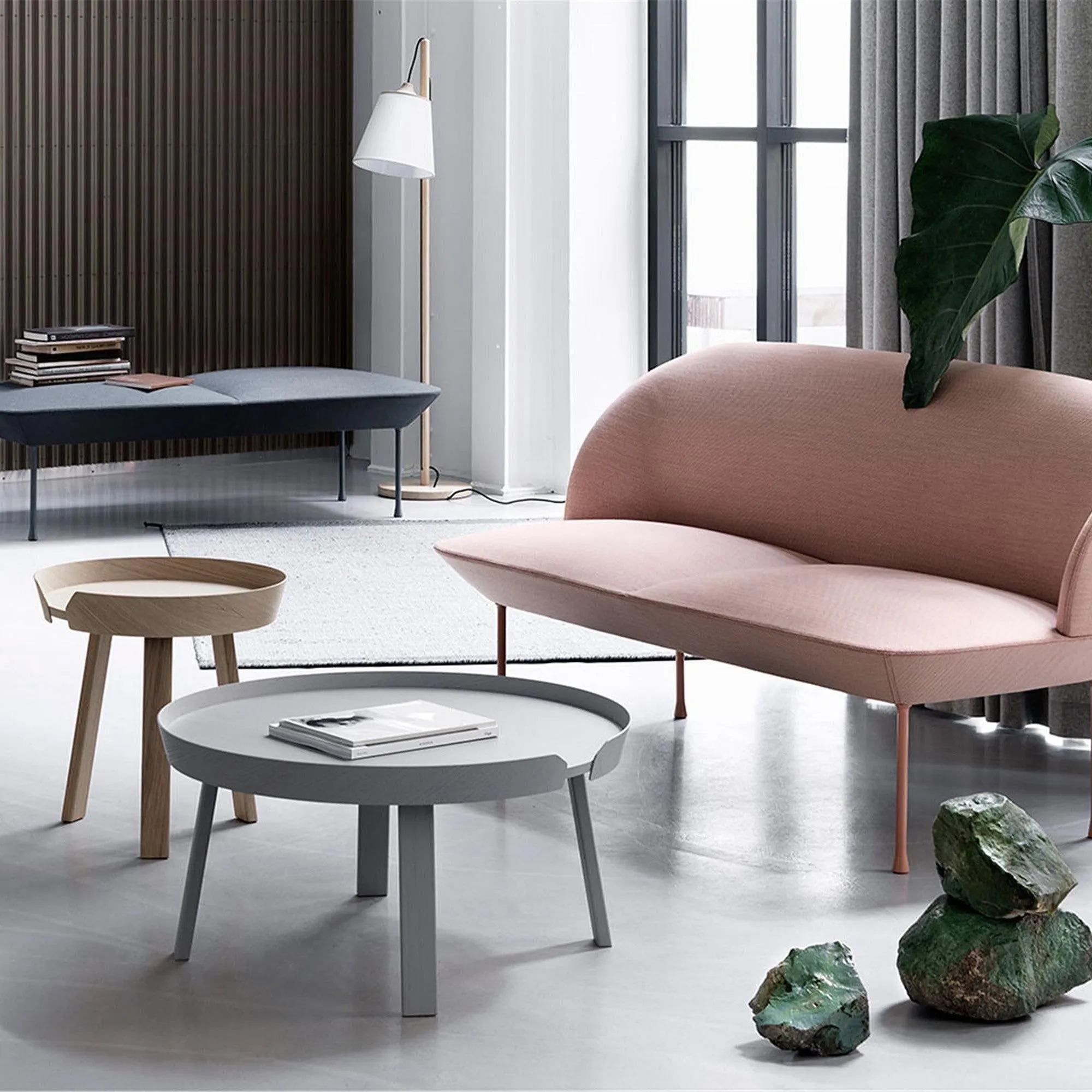 Around Coffee Table, Large, Grey