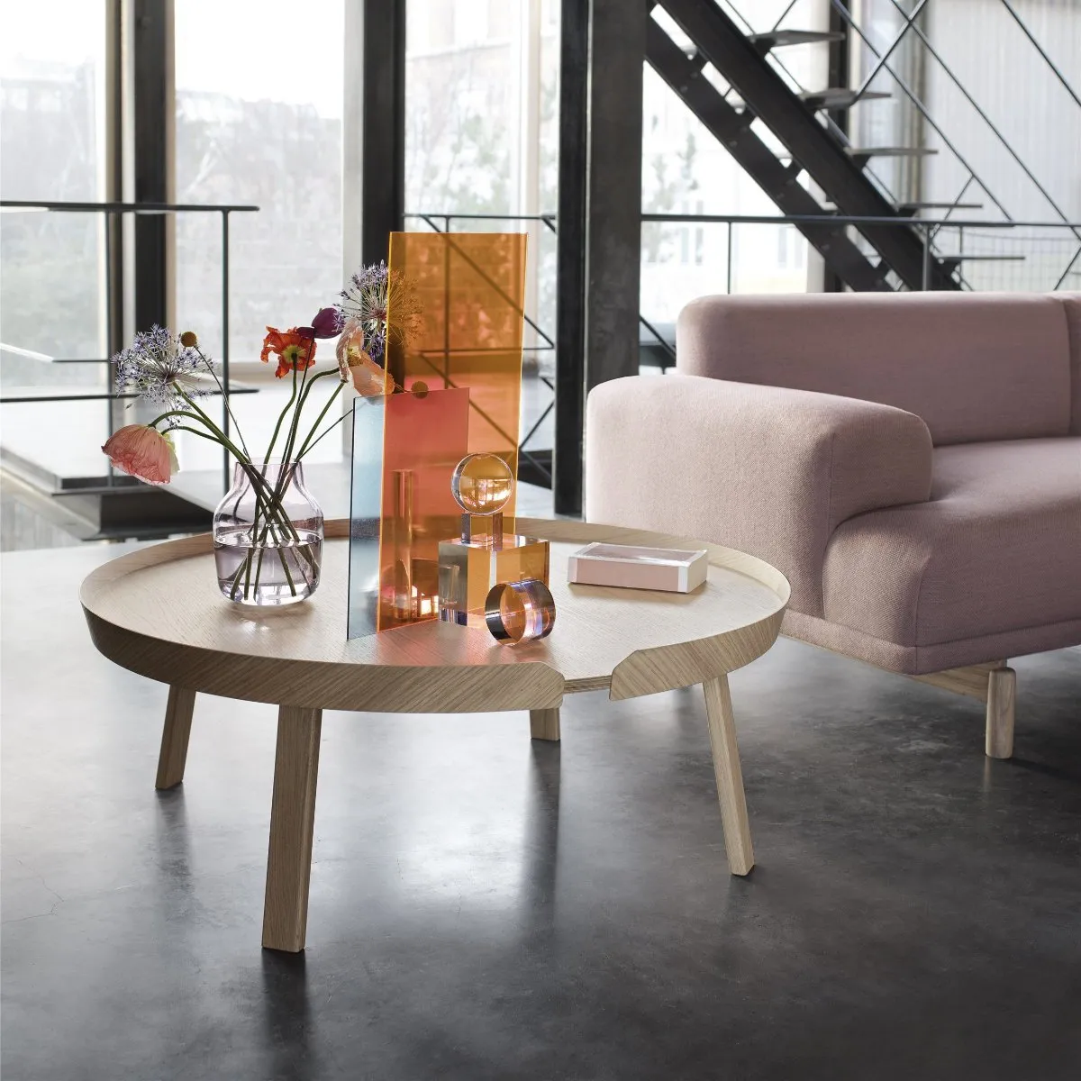 Around Coffee Table, Large, Oak