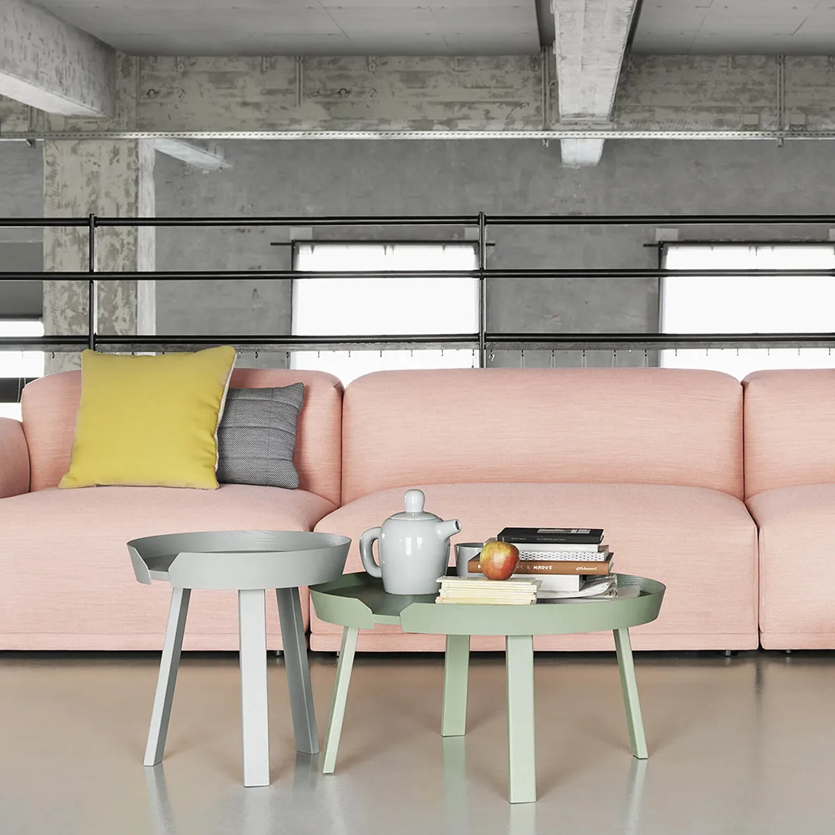 Around Coffee Table, Small, Dusty Green