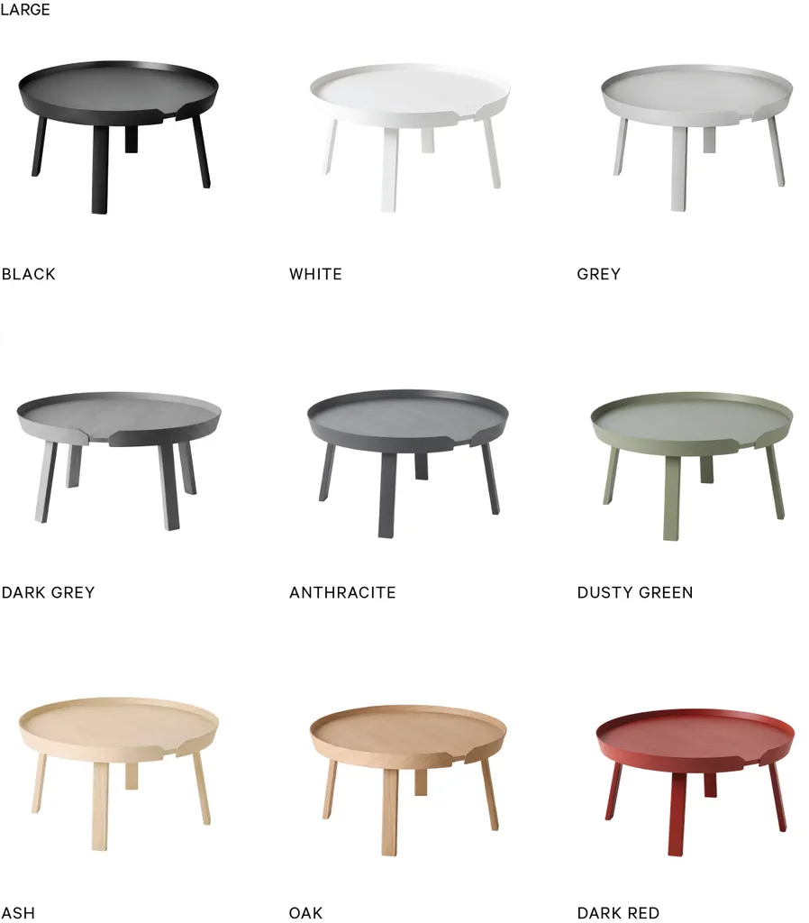 Around Coffee Table, XL, White