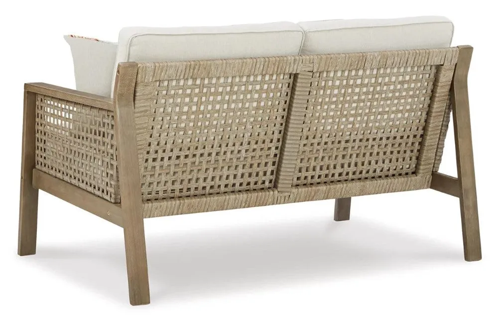 Ashley Furniture Barn Cove Nuvella Outdoor Loveseat