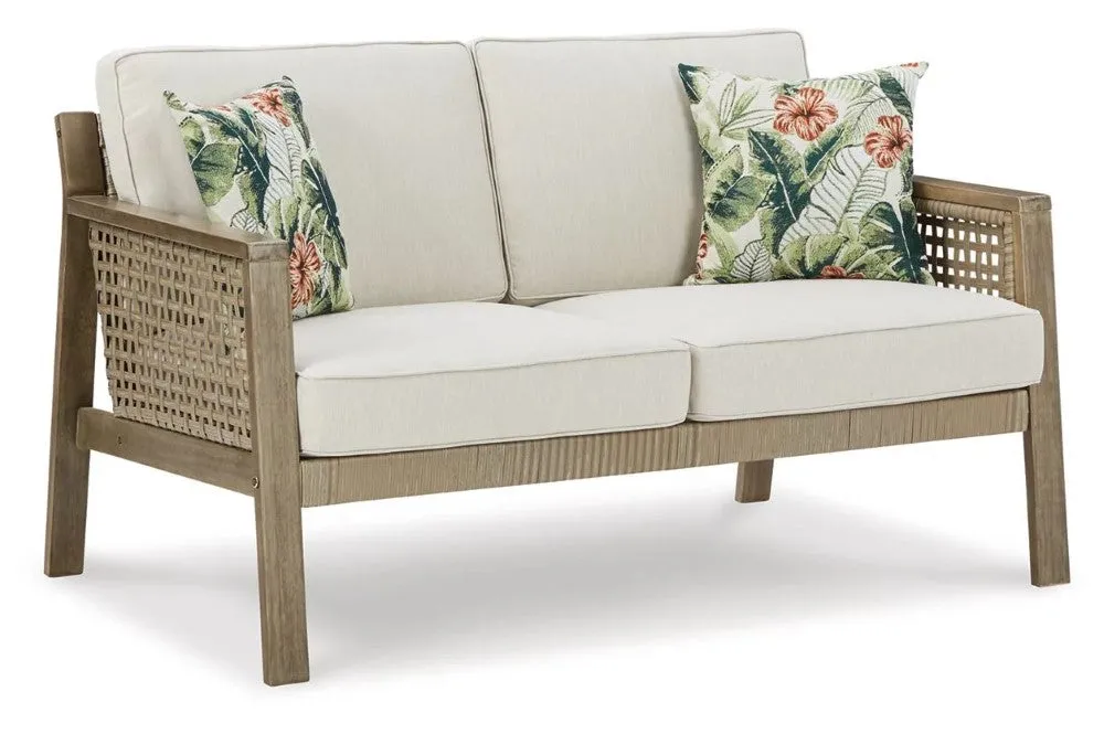 Ashley Furniture Barn Cove Nuvella Outdoor Loveseat