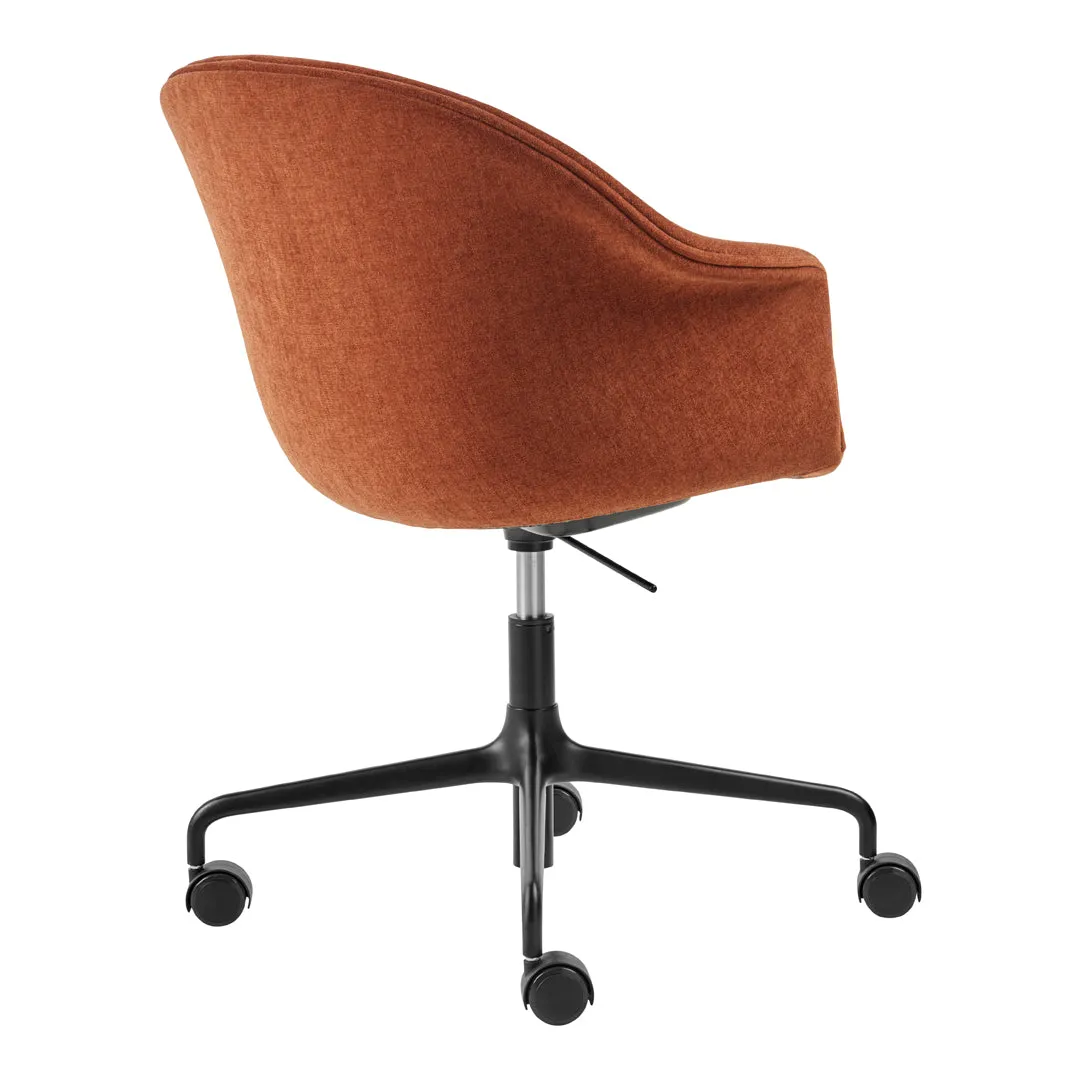 Bat Meeting Chair - 4-Star Base w/ Casters - Height Adjustable - Fully Upholstered