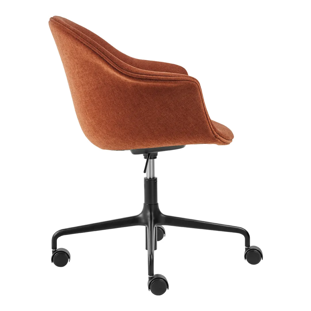 Bat Meeting Chair - 4-Star Base w/ Casters - Height Adjustable - Fully Upholstered