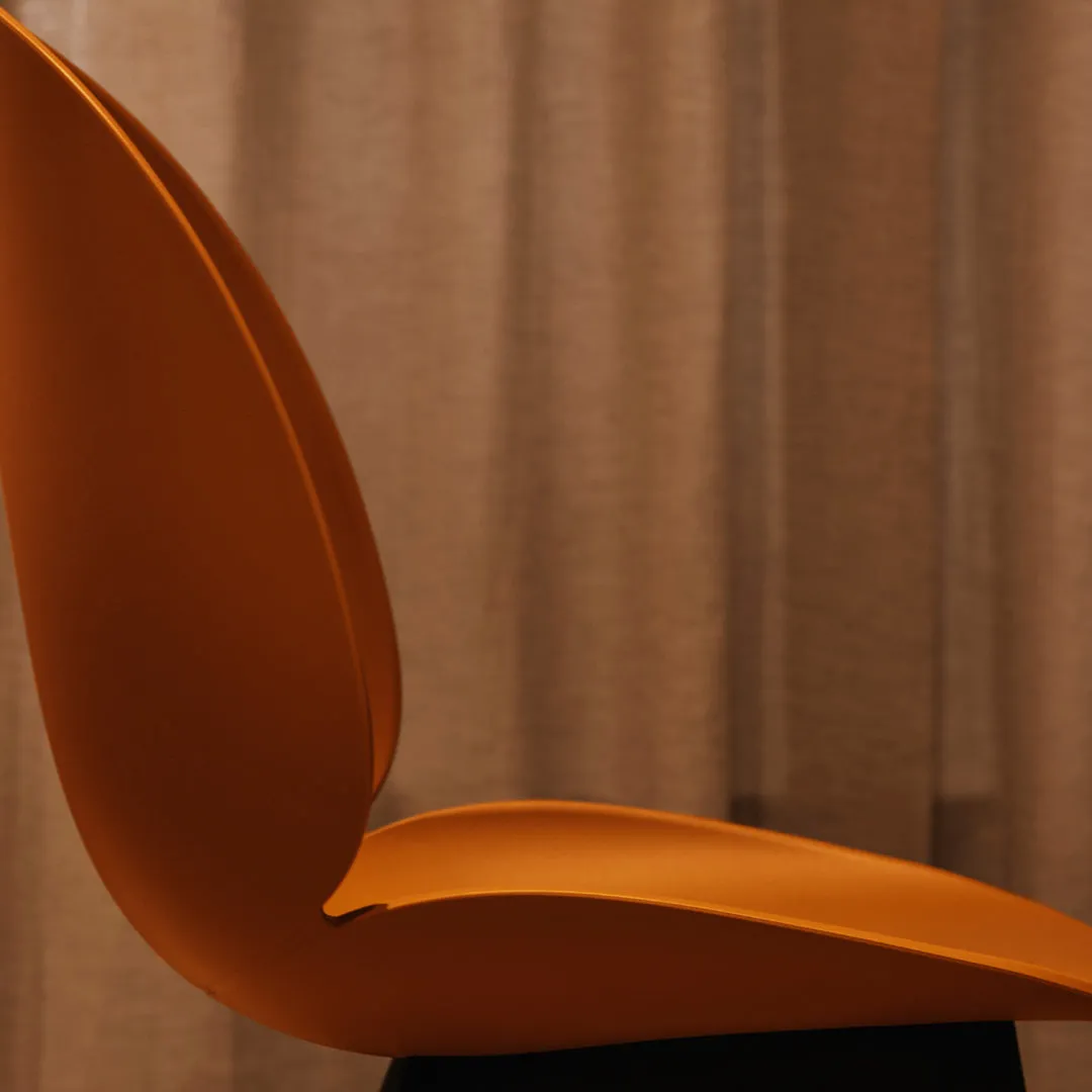 Beetle Dining Chair - Black Plastic Base