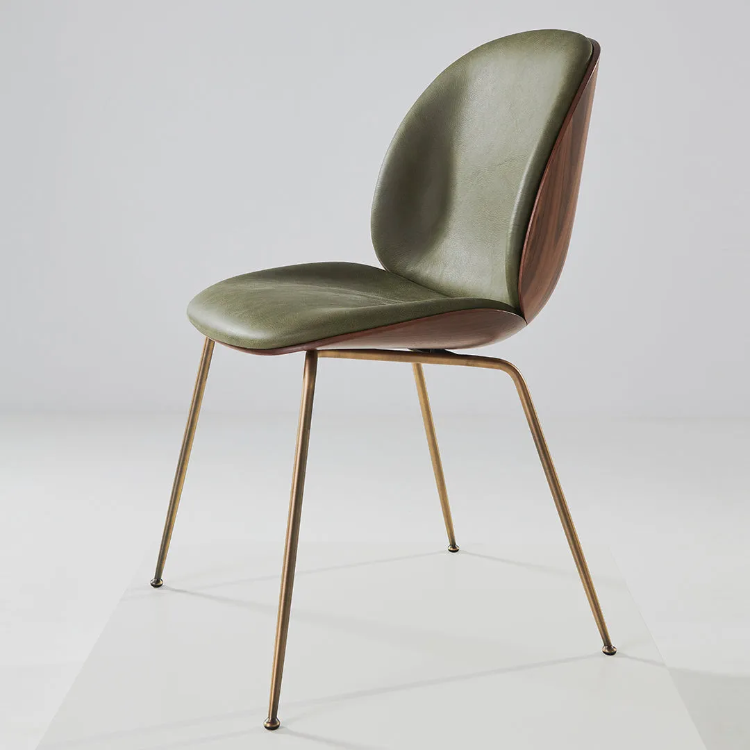 Beetle Dining Chair - Front Upholstered - Conic Base - 3D Veneer Shell