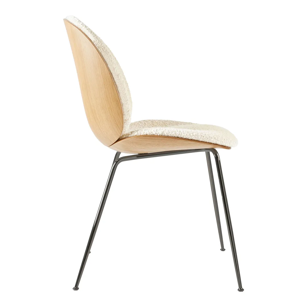 Beetle Dining Chair - Front Upholstered - Conic Base - 3D Veneer Shell