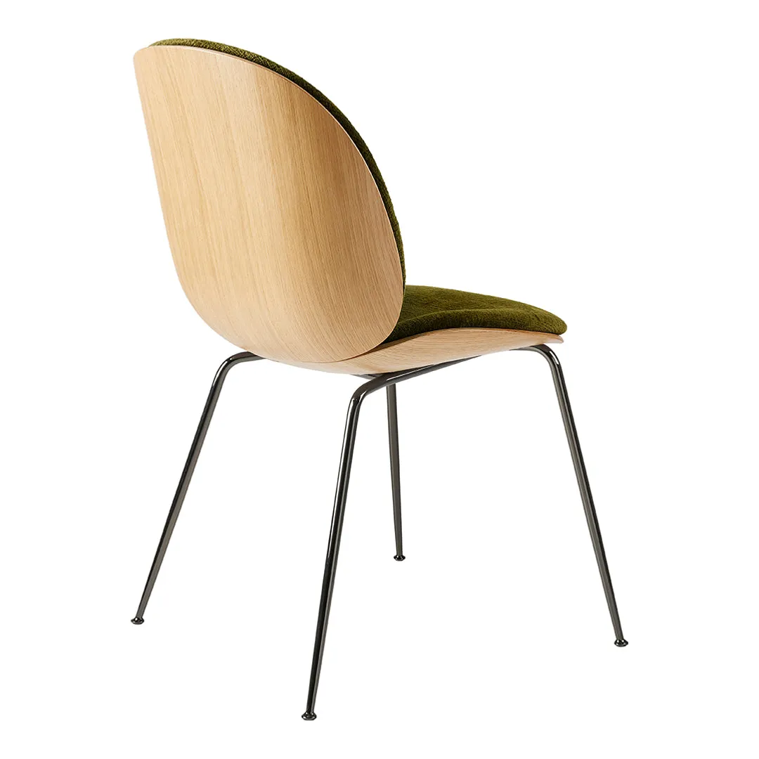 Beetle Dining Chair - Front Upholstered - Conic Base - 3D Veneer Shell