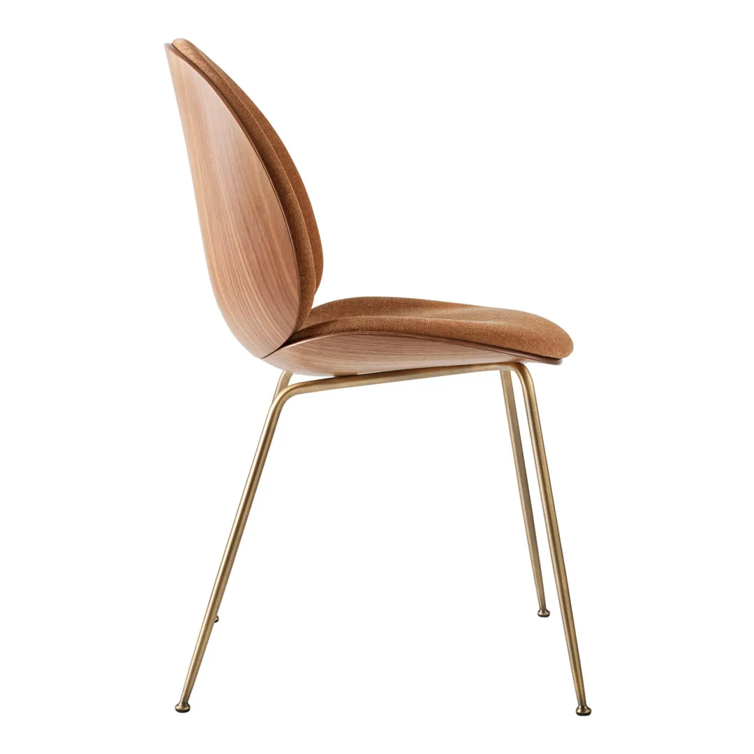 Beetle Dining Chair - Front Upholstered - Conic Base - 3D Veneer Shell