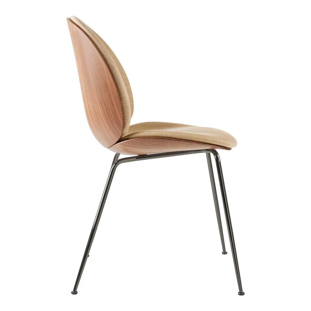 Beetle Dining Chair - Front Upholstered - Conic Base - 3D Veneer Shell