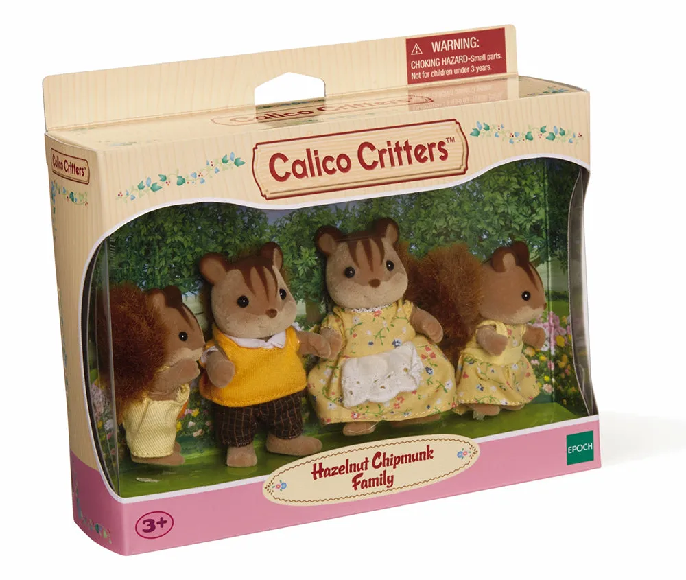 Calico Critters - Hazelnut Chipmunk Family