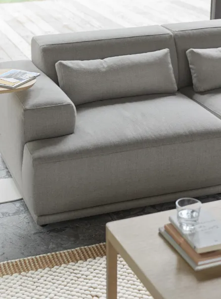Connect Soft Modular 3-seater Sofa,  Config 2, Re-wool 128