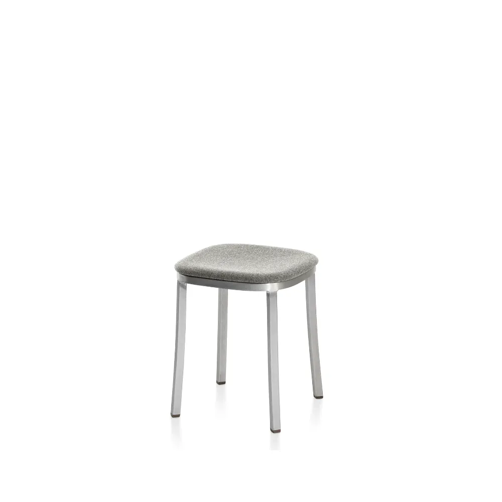 Emeco 1 Inch Small Stool - Upholstered Seat