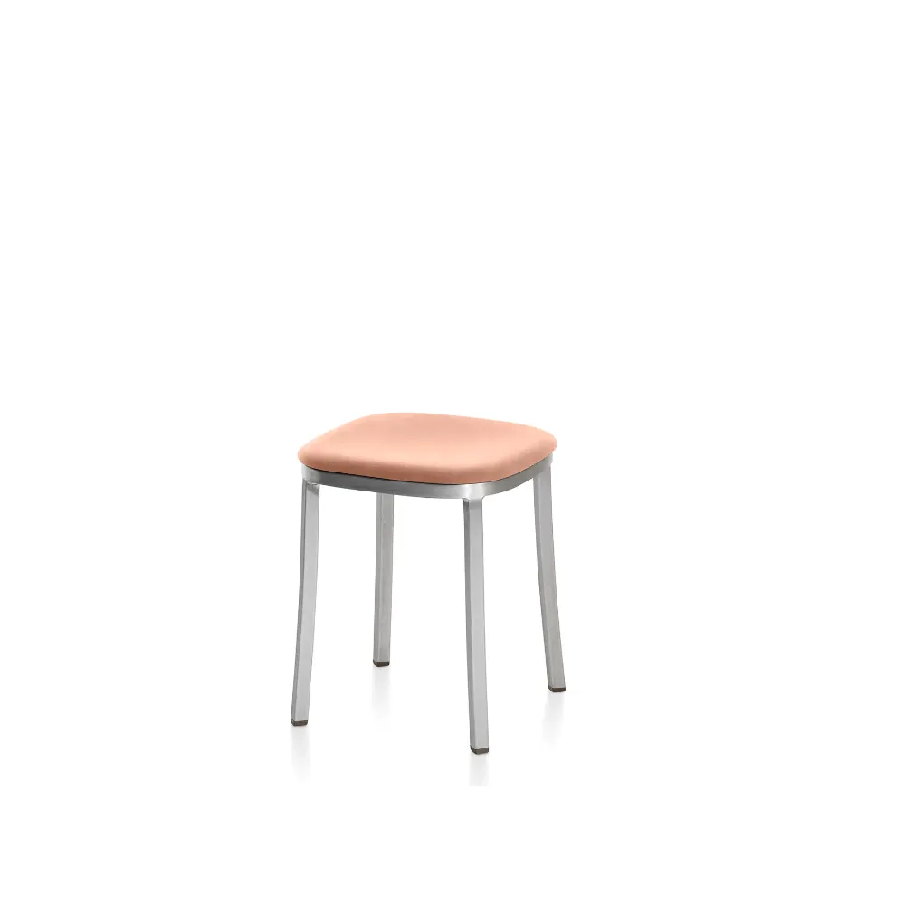 Emeco 1 Inch Small Stool - Upholstered Seat