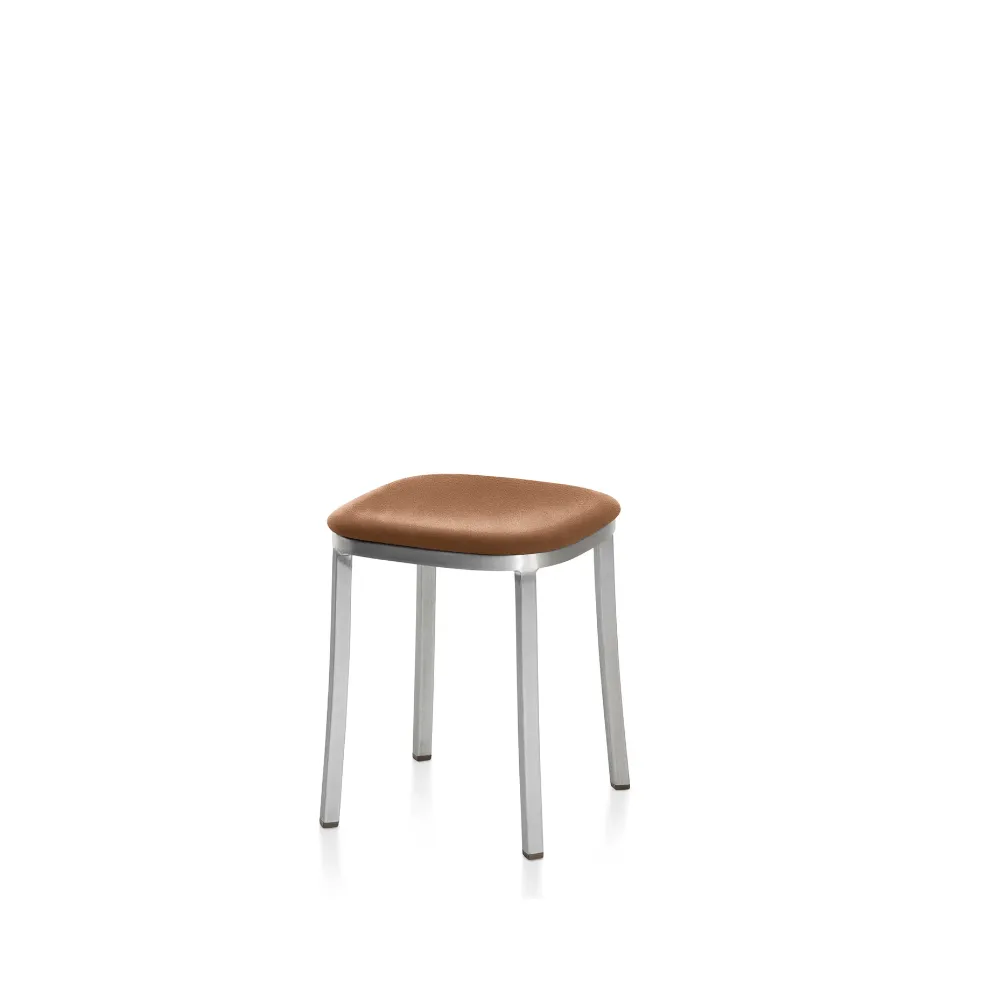 Emeco 1 Inch Small Stool - Upholstered Seat