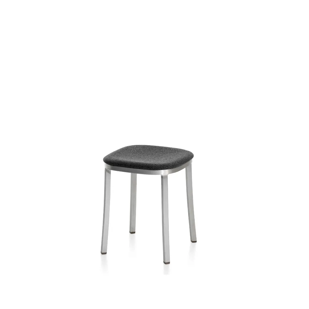 Emeco 1 Inch Small Stool - Upholstered Seat