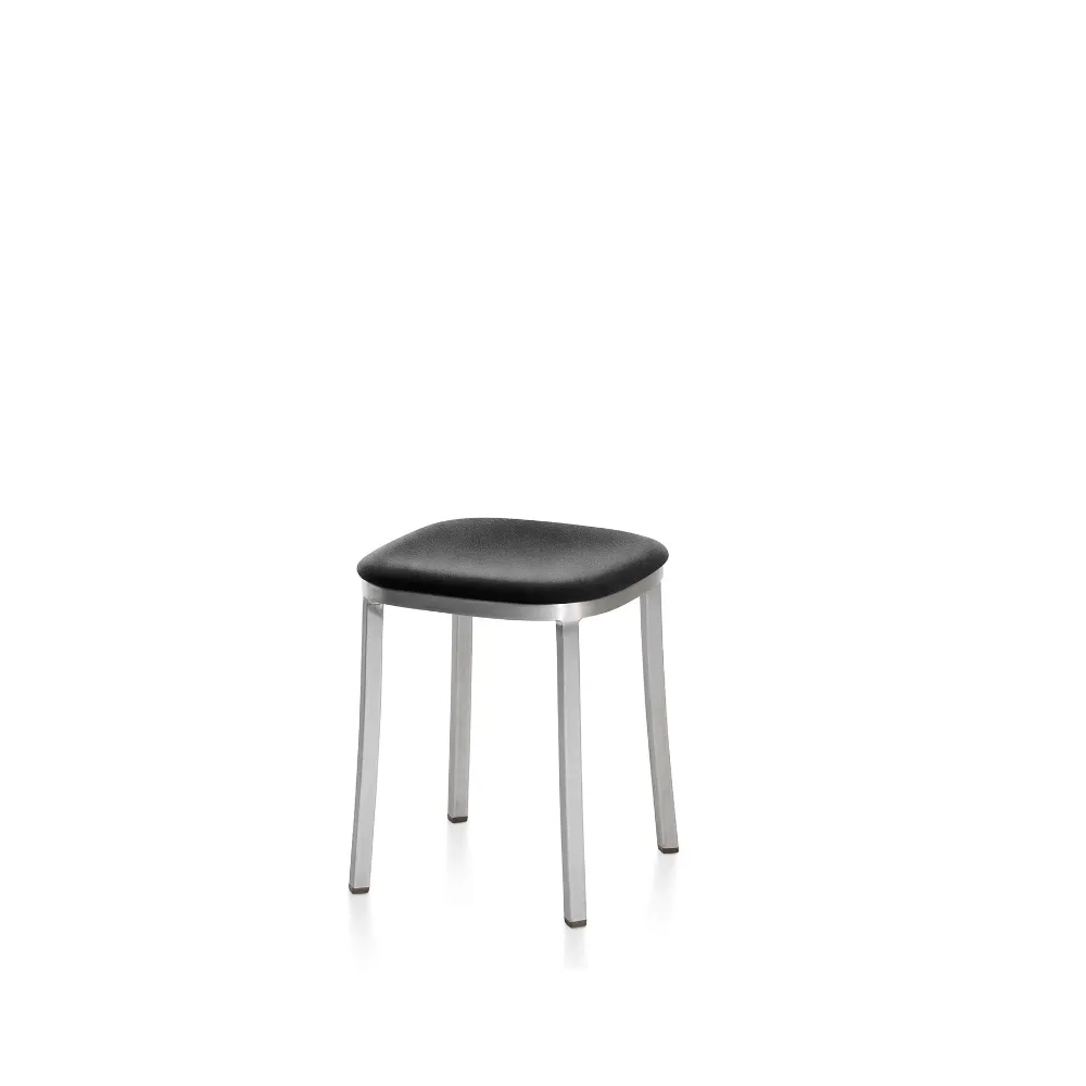 Emeco 1 Inch Small Stool - Upholstered Seat