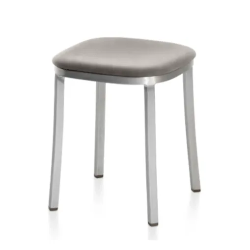Emeco 1 Inch Small Stool - Upholstered Seat