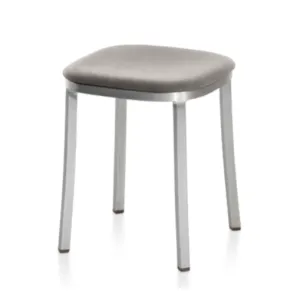 Emeco 1 Inch Small Stool - Upholstered Seat
