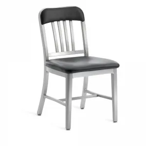 Emeco 1022 Navy Semi-Upholstered Chair