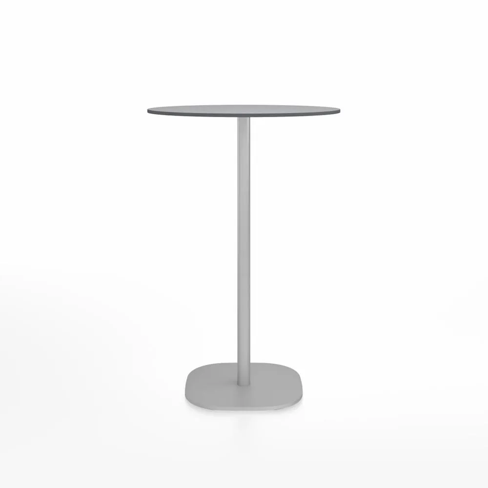 Emeco 2 Inch Flat Base Bar Height Table - Round Top