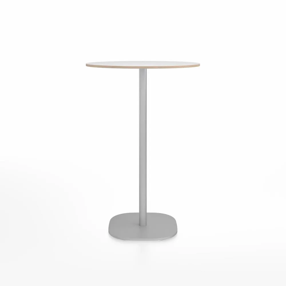 Emeco 2 Inch Flat Base Bar Height Table - Round Top