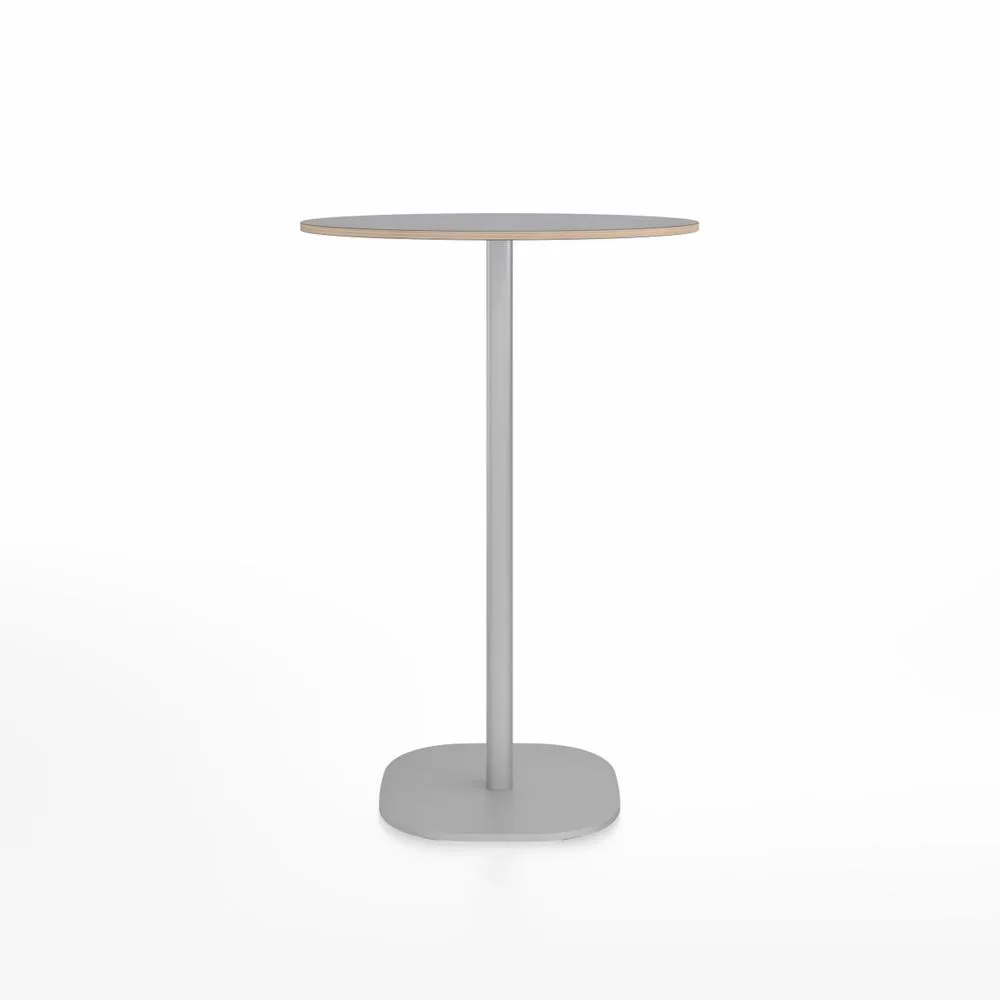 Emeco 2 Inch Flat Base Bar Height Table - Round Top