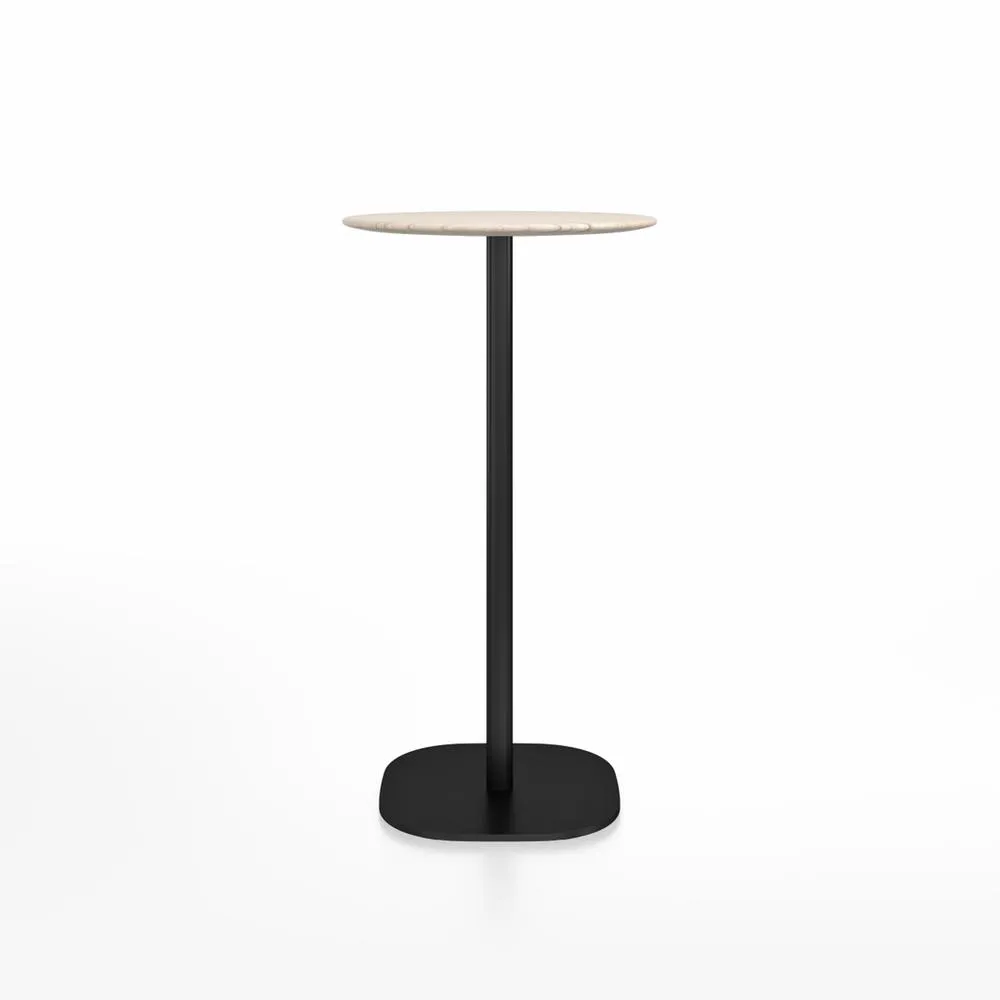 Emeco 2 Inch Flat Base Bar Height Table - Round Top