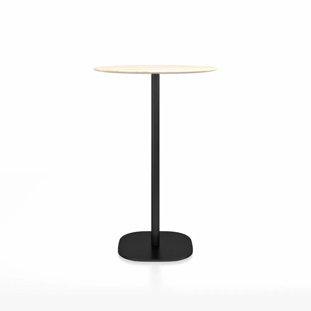 Emeco 2 Inch Flat Base Bar Height Table - Round Top