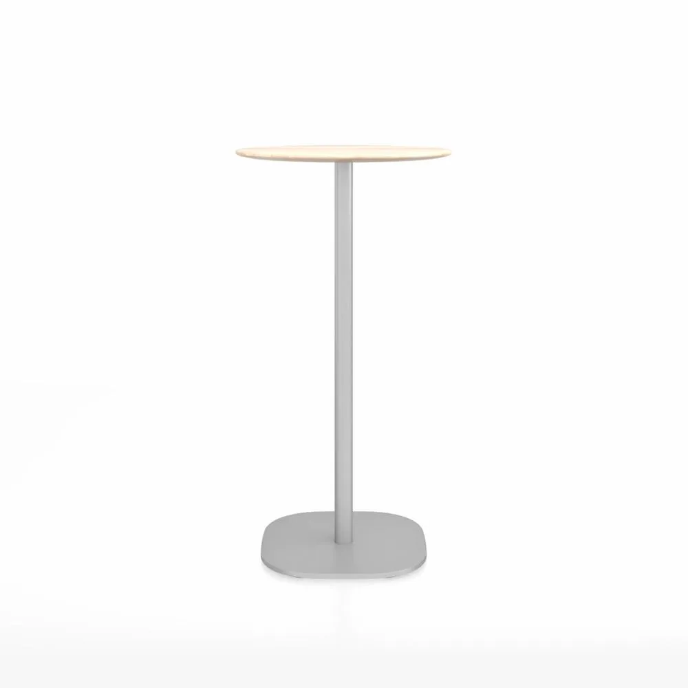 Emeco 2 Inch Flat Base Bar Height Table - Round Top