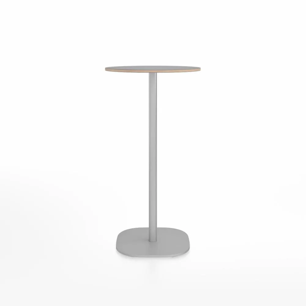 Emeco 2 Inch Flat Base Bar Height Table - Round Top