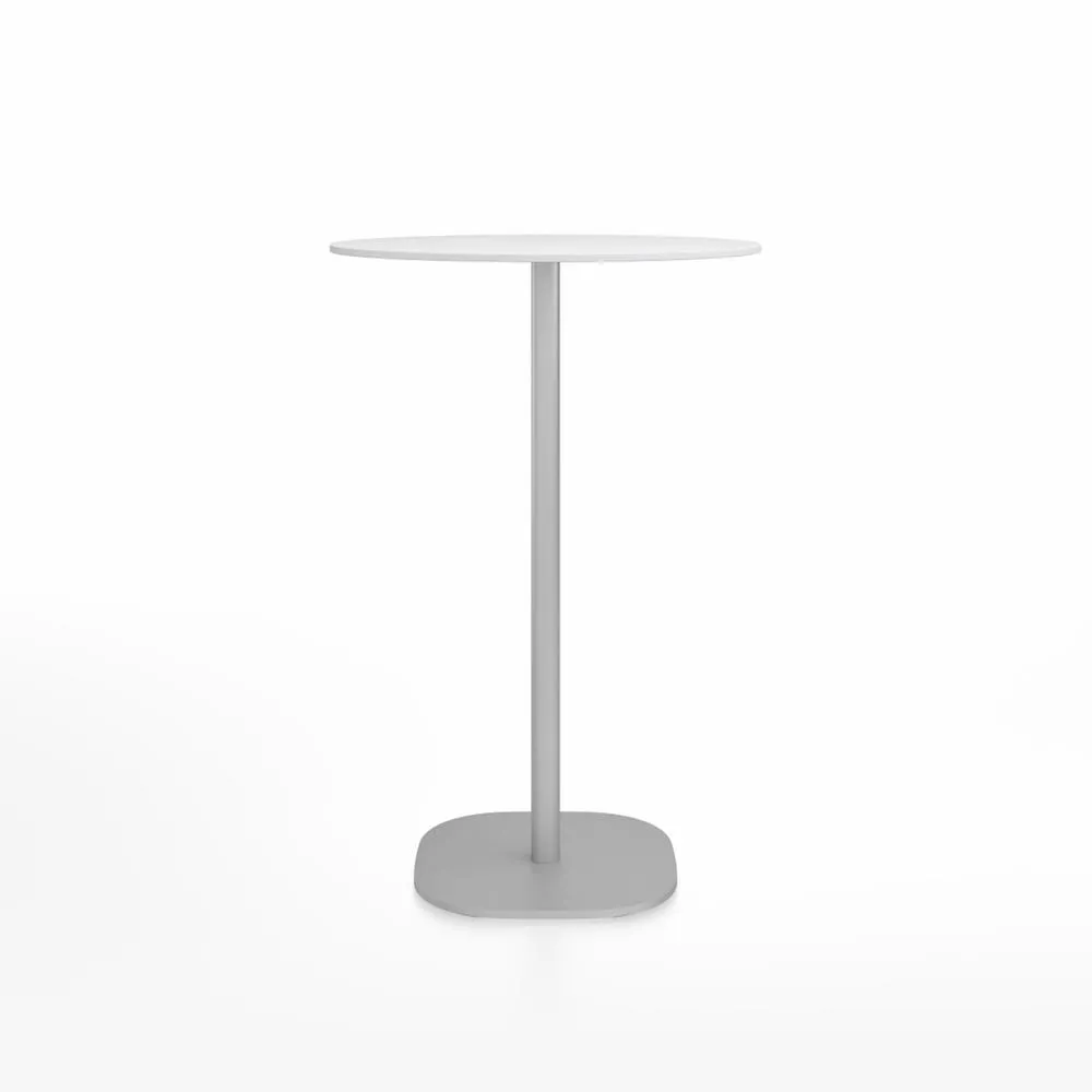 Emeco 2 Inch Flat Base Bar Height Table - Round Top