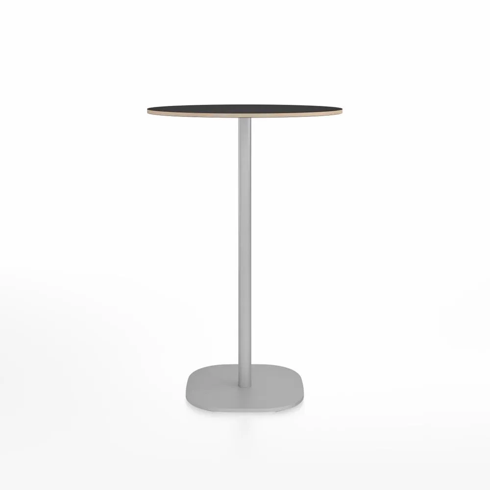 Emeco 2 Inch Flat Base Bar Height Table - Round Top