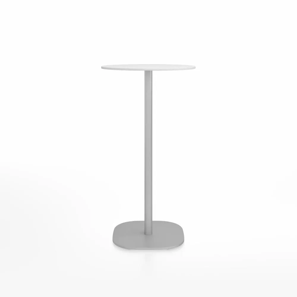 Emeco 2 Inch Flat Base Bar Height Table - Round Top