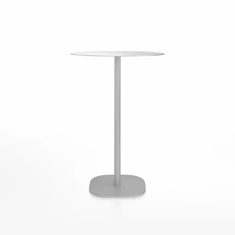 Emeco 2 Inch Flat Base Bar Height Table - Round Top