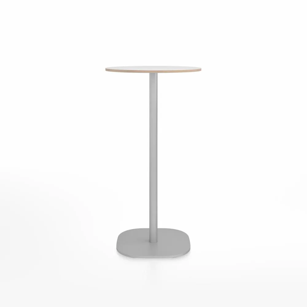 Emeco 2 Inch Flat Base Bar Height Table - Round Top