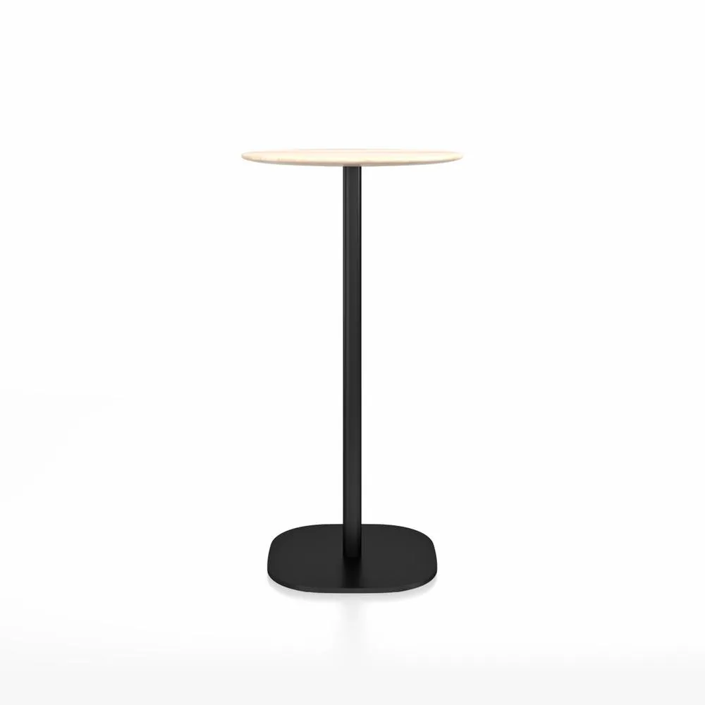 Emeco 2 Inch Flat Base Bar Height Table - Round Top