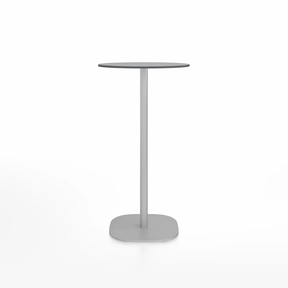 Emeco 2 Inch Flat Base Bar Height Table - Round Top