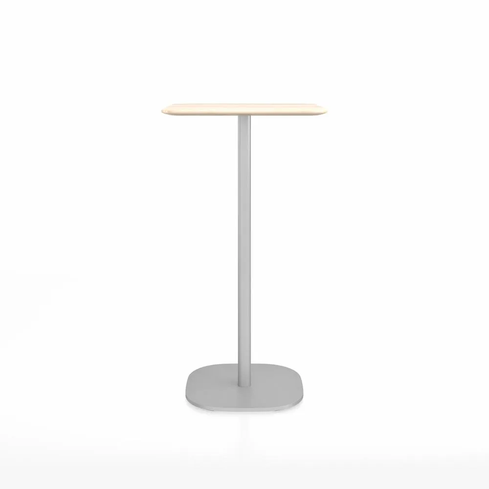 Emeco 2 Inch Flat Base Bar Height Table - Square Top