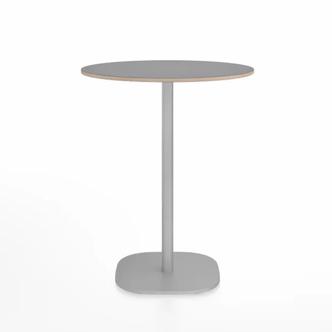 Emeco 2 Inch Flat Base Counter Height Table - Round Top