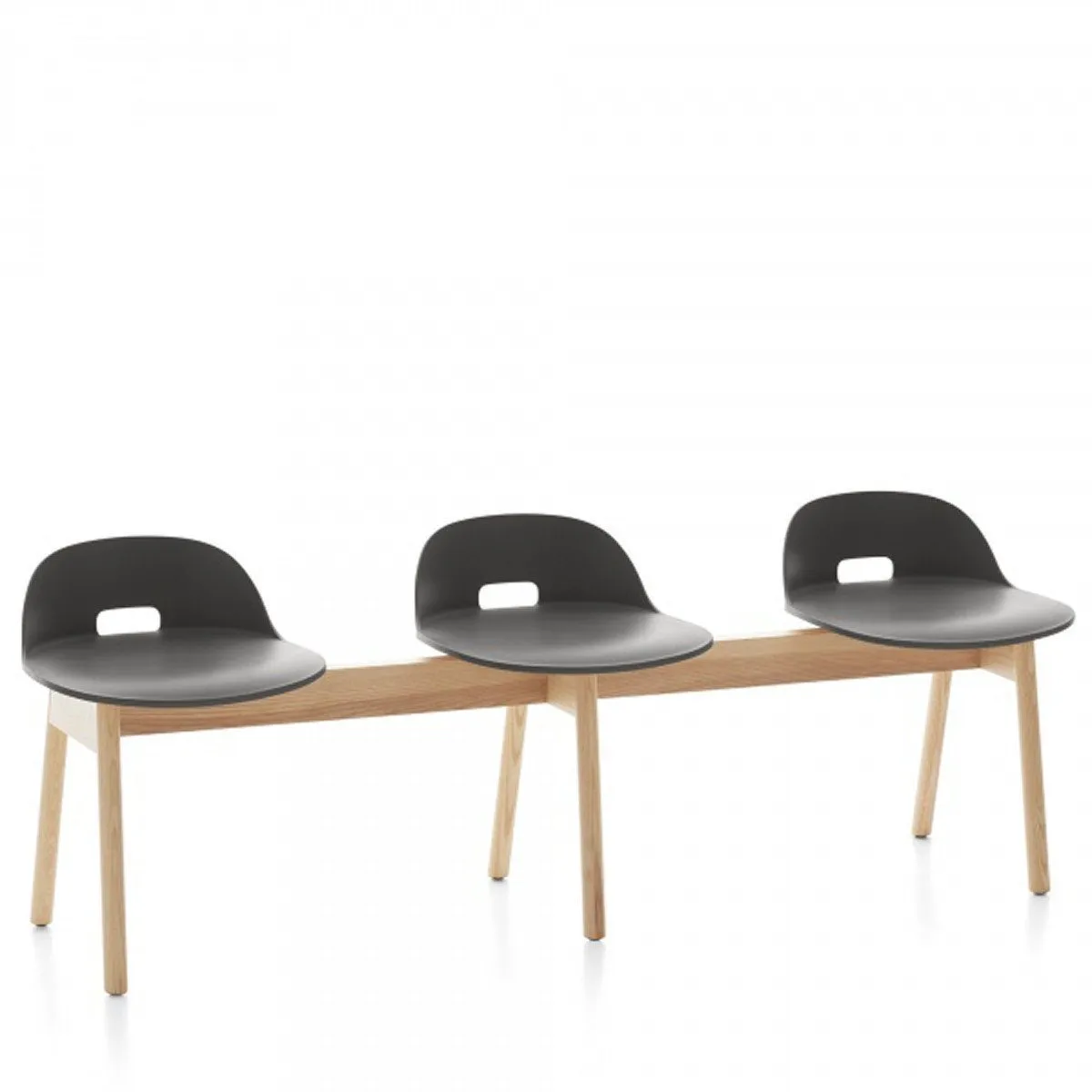 Emeco Alfi 3-Seat Low Back Bench