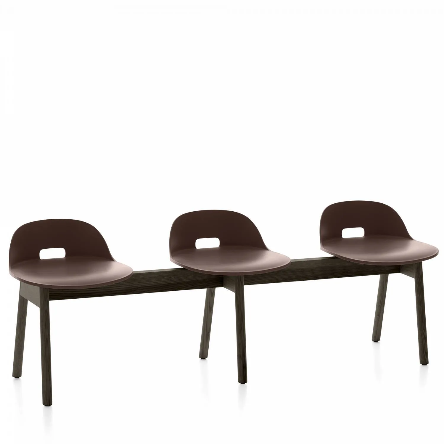 Emeco Alfi 3-Seat Low Back Bench