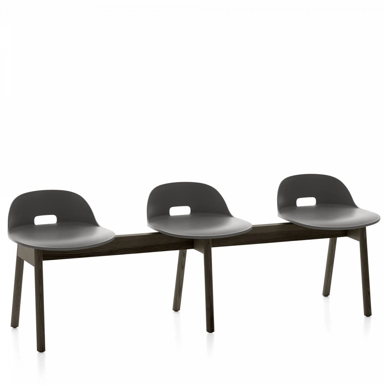 Emeco Alfi 3-Seat Low Back Bench