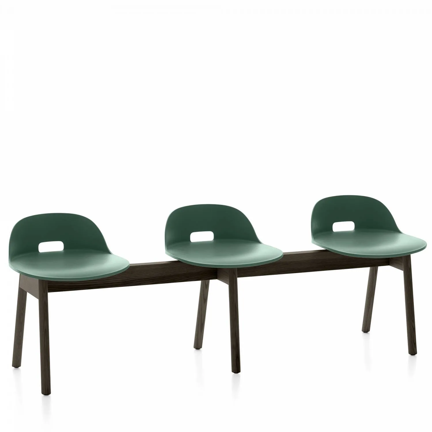 Emeco Alfi 3-Seat Low Back Bench