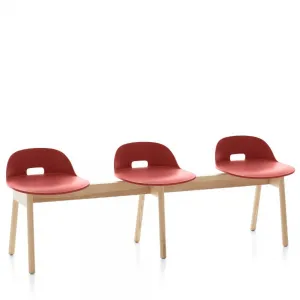 Emeco Alfi 3-Seat Low Back Bench