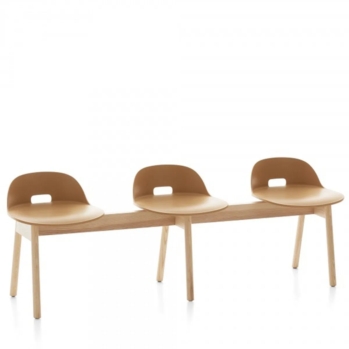 Emeco Alfi 3-Seat Low Back Bench