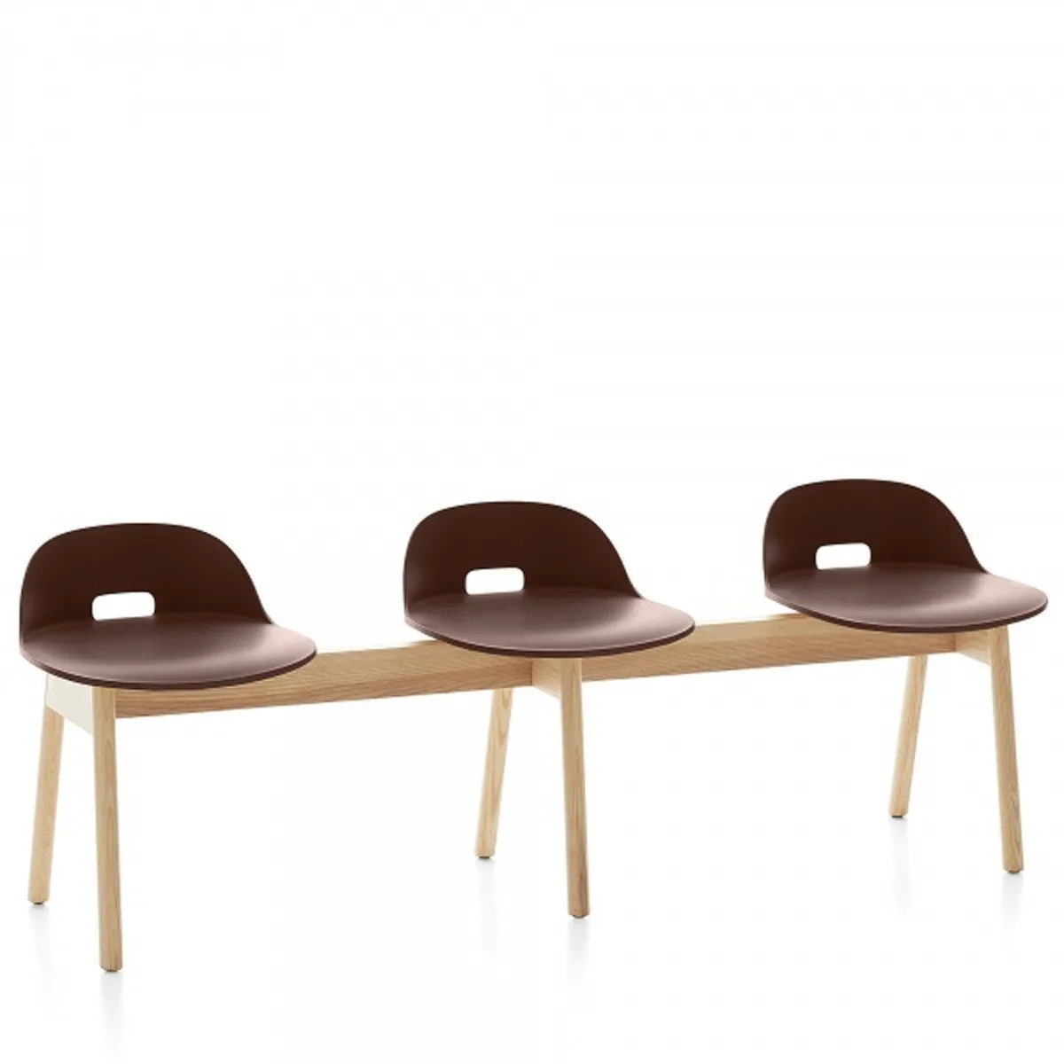 Emeco Alfi 3-Seat Low Back Bench