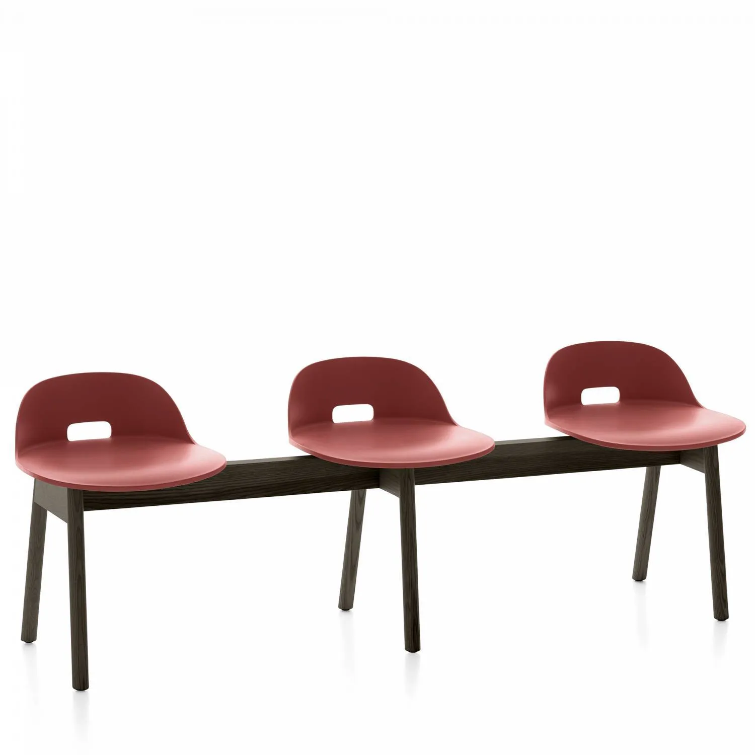 Emeco Alfi 3-Seat Low Back Bench