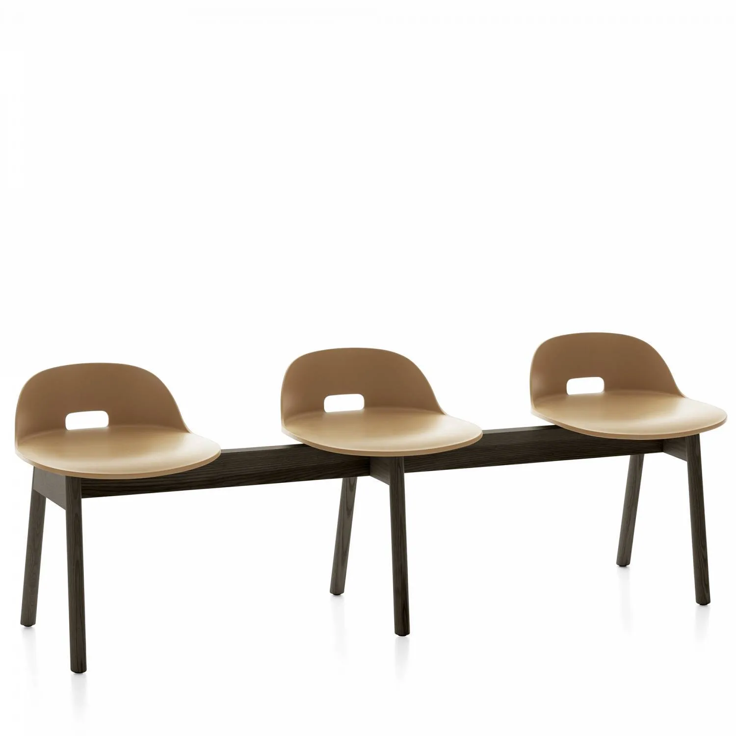 Emeco Alfi 3-Seat Low Back Bench