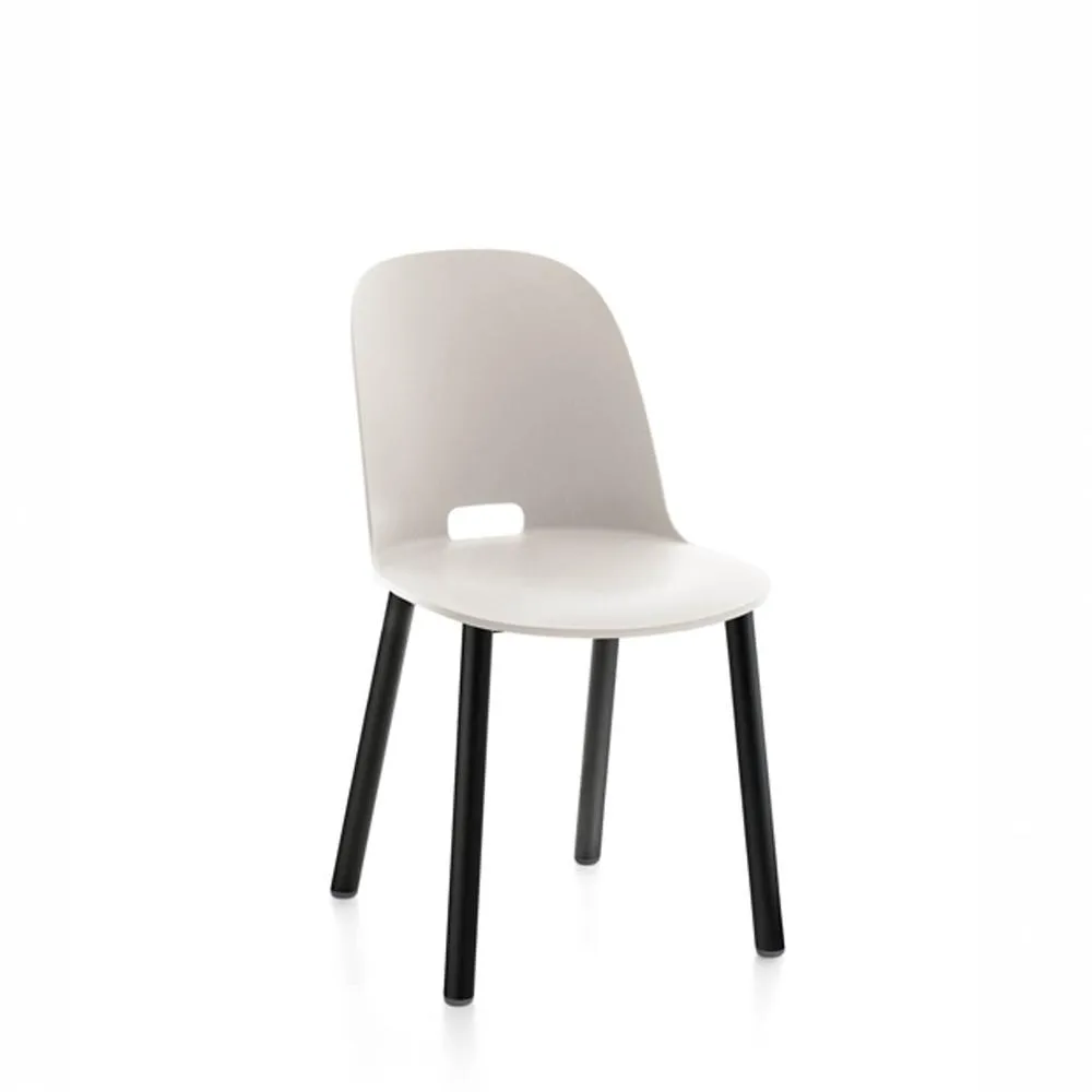 Emeco Alfi High Back Chair With Aluminum Base